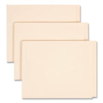 Heavyweight End Tab Fastener Folders, Interior Back-Cover Pocket, 0.75" Expansion, 2 Fasteners, Letter Size, Manila, 50/Box