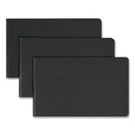 Prong Fastener Premium Pressboard Report Cover, Two-Piece Prong Fastener, 3" Capacity, 8.5 X 14, Black/black