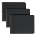 Prong Fastener Premium Pressboard Report Cover, Two-Piece Prong Fastener, 2" Capacity, 8.5 X 11, Black/black