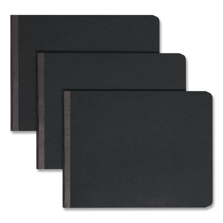 Prong Fastener Premium Pressboard Report Cover, Two-Piece Prong Fastener, 2" Capacity, 8.5 X 11, Black/black