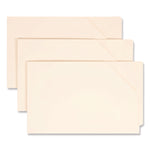 End Tab Jackets With Reinforced Tabs, Straight Tab, Legal Size, 11-Pt Manila, 100/box