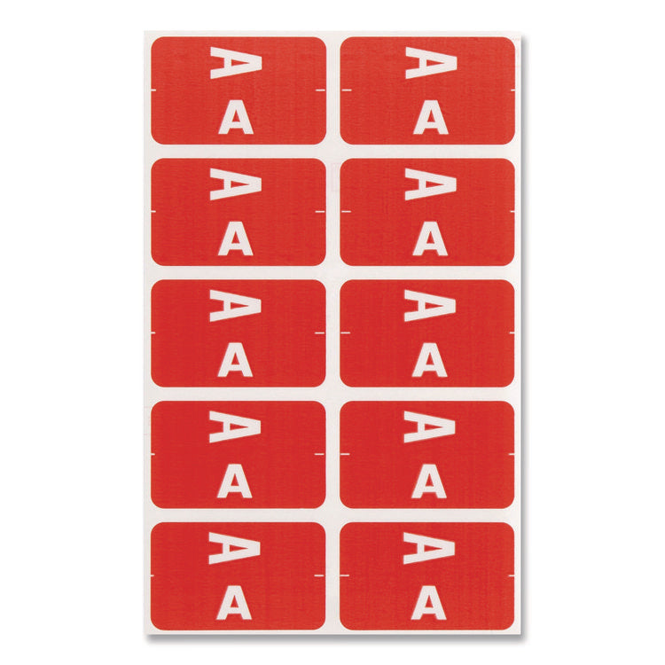 Alphaz Color-Coded First Letter Combo Alpha Labels, I/v, 1.16 X 3.63, Pink/white, 5/sheet, 20 Sheets/pack