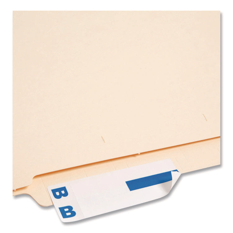 Alphaz Color-Coded First Letter Combo Alpha Labels, B/o, 1.16 X 3.63, Dark Blue/white, 5/sheet, 20 Sheets/pack