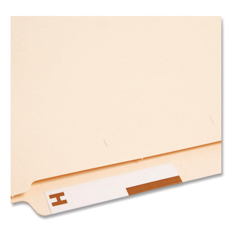 Alphaz Color-Coded First Letter Combo Alpha Labels, H/u, 1.16 X 3.63, Dark Brown/white, 5/sheet, 20 Sheets/pack