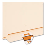 Numerical End Tab File Folder Labels, 2, 1 X 1.25, White, 500/roll