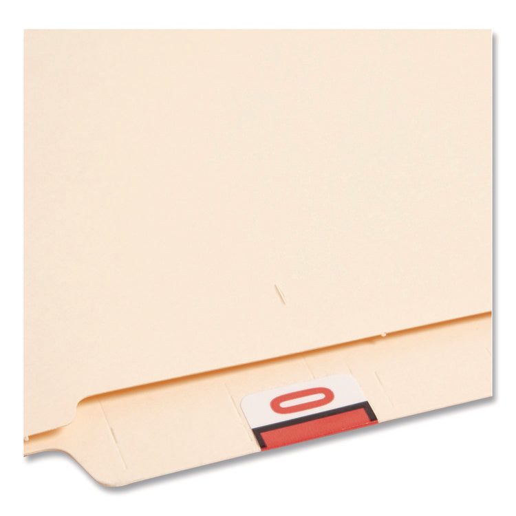 Numerical End Tab File Folder Labels, 0-9, 1 X 1.25, White, 500/roll, 10 Rolls/box