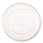 GreenStripe Cold Cup Flat Lids, Fits 9 oz to 24 oz Cold Cups, Plastic, Clear, 100/Pack, 10 Packs/Carton