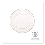 GreenStripe Cold Cup Flat Lids, Fits 9 oz to 24 oz Cold Cups, Plastic, Clear, 100/Pack, 10 Packs/Carton