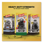 Large Quick-Tie Trash Bags, Lawn and Leaf, 39 gal, 0.95 mil, 32.5 x 41, Black, 12 Bags/Box