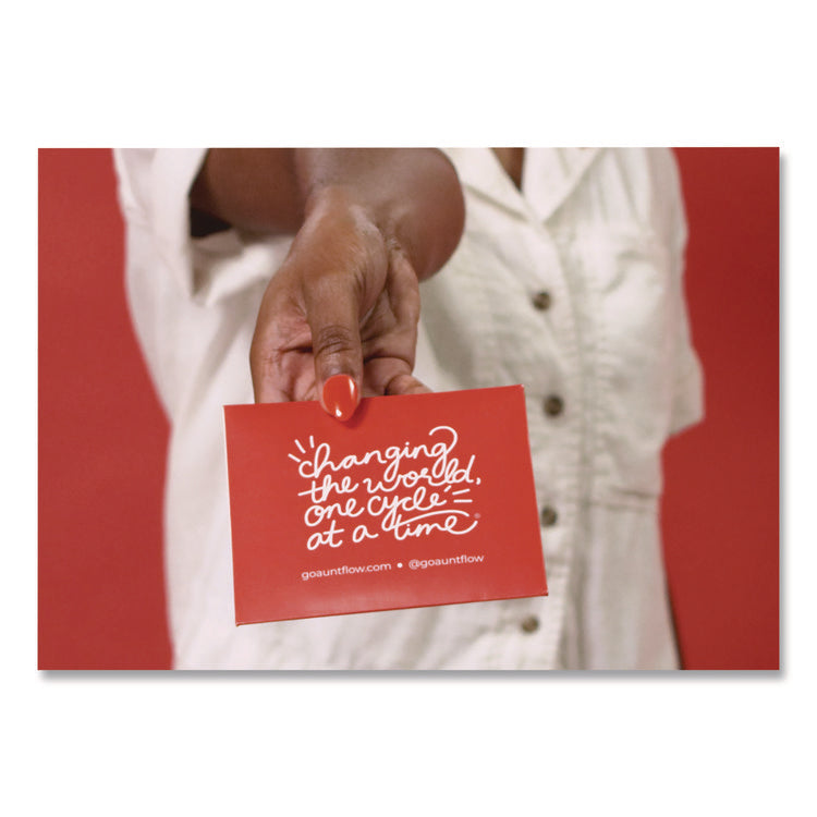 Organic Cotton Cartridge Pads, Regular Absorbency, 500/Carton