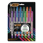 Gel-ocity STIC Gel Pen, Stick, Medium 0.7 mm, Randomly Selected Ink and Barrel Color Assortment, 14/Pack