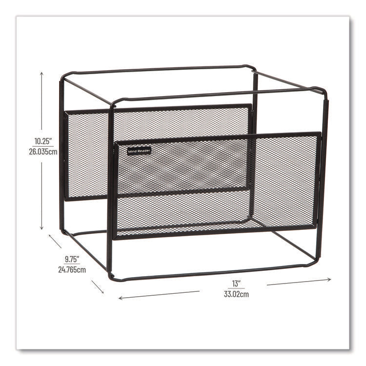 Hanging File Folder Organizer, Letter Size, 13" Long, Black