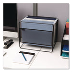 Hanging File Folder Organizer, Letter Size, 13" Long, Black