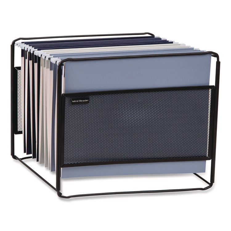 Hanging File Folder Organizer, Letter Size, 13" Long, Black