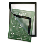 Indoor Window Sign Holder, 8.5 x 11 Insert, Black Frame, 5/Pack