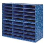 Classroom Collection Literature Sorter, 30 Sections, 28.5 x 12.37, Blue, 2/Carton