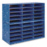 Classroom Collection Literature Sorter, 30 Sections, 28.5 x 12.37, Blue, 2/Carton