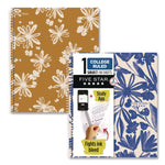 Soft Pedals Spiral Notebook, 1-Subject, Medium/College Rule, Assorted Cover Colors, (80) 11 x 8.5 Sheets, 2/Pack