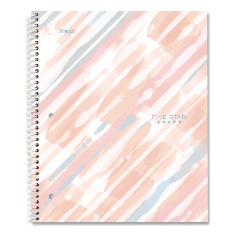 Brushy Moves Spiral Notebook, 1-Subject, Medium/College Rule, Assorted Cover Colors, (80) 11 x 8.5 Sheets, 2/Pack