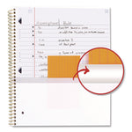 Brushy Moves Spiral Notebook, 1-Subject, Medium/College Rule, Assorted Cover Colors, (80) 11 x 8.5 Sheets, 2/Pack