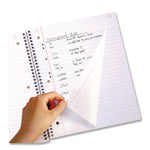 Brushy Moves Spiral Notebook, 1-Subject, Medium/College Rule, Assorted Cover Colors, (80) 11 x 8.5 Sheets, 2/Pack