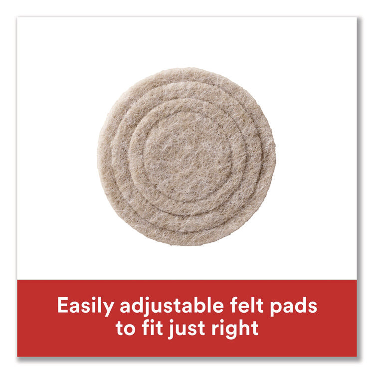 Custom Fit Felt Pads, 1.5" dia, Beige, 30/Pack