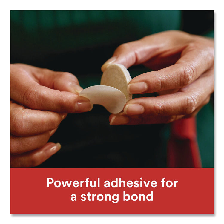 Custom Fit Felt Pads, 1.5" dia, Beige, 30/Pack