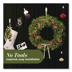 Limited Edition Hooks and Clips, Soot, 3 lb Capacity, 2 Hooks, 8 Clips and 12 Strips/Pack