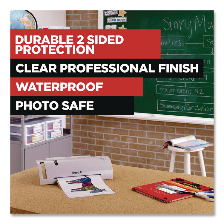 Laminating Pouches, 3 mil, 8.9" x 11.4", Clear, 150/Pack