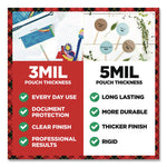 Laminating Pouches, 3 mil, 8.9" x 11.4", Clear, 150/Pack