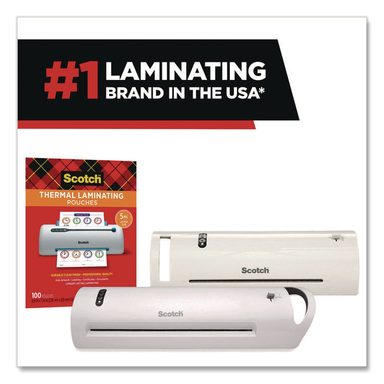 Laminating Pouches, 3 mil, 8.9" x 11.4", Clear, 150/Pack