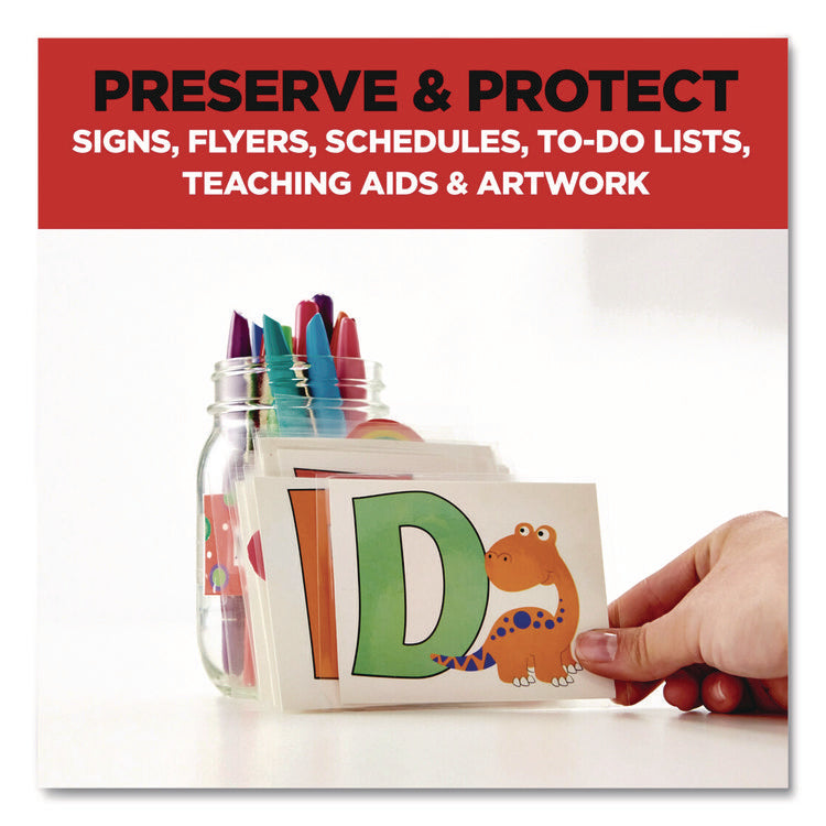 Laminating Pouches, 3 mil, 8.9" x 11.4", Clear, 150/Pack