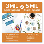 Laminating Pouches, 3 mil, 8.9" x 11.4", Clear, 150/Pack