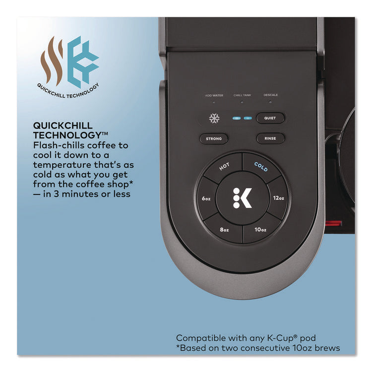 K-Brew + Chill Single Serve Coffee Maker, Black