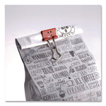 Smiling Face Binder Clips, Small, Assorted Colors, 42/Pack