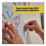 Stainless Steel Refillable Tape Dispenser with 2 Rolls 0.75" x 550" Tape