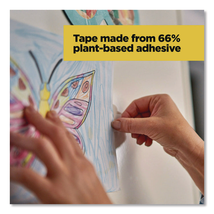 Stainless Steel Refillable Tape Dispenser with 2 Rolls 0.75" x 550" Tape