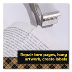 Stainless Steel Refillable Tape Dispenser with 2 Rolls 0.75" x 550" Tape