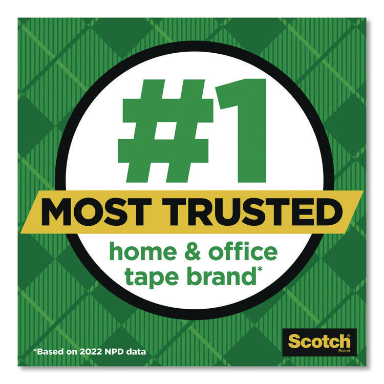 Stainless Steel Refillable Tape Dispenser with 2 Rolls 0.75" x 550" Tape