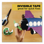 Magic Tape in Handheld Dispenser, 1" Core, 0.75" x 24.9 ft., Clear, 2/Pack