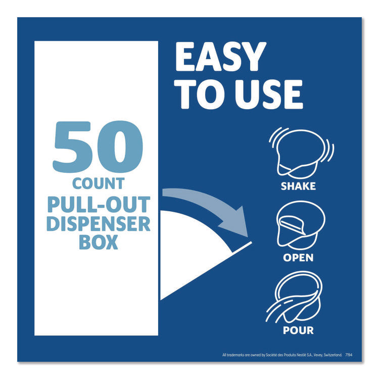 Plant-Based Almond Milk Non-Dairy Liquid Creamer Singles, Natural Vanilla, 0.38 oz Mini Cups, 50/Box