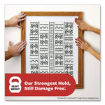 Picture Hanging Strips, X-Large, Removable, Holds up to 20 lbs per 4 Strips, Black, 8 Pairs/Pack