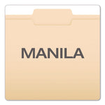 Reinforced Top Tab Manila File Folders, 1/3-Cut Tabs: Center Position, Letter Size, Manila, 100/Box