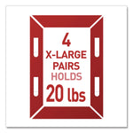 Picture Hanging Strips, X-Large, Removable, Holds up to 20 lbs per 4 Strips, White, 16 Pairs/Pack