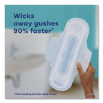 Ultra Thin Pads with Wings, Size 1, Regular Absorbency, 22 Pads/Pack, 12 Packs/Carton