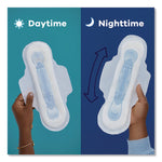 Maxi Long Super Daytime Pad with Wings, Size 2, Super Absorbency, 18/Pack, 8 Packs/Carton