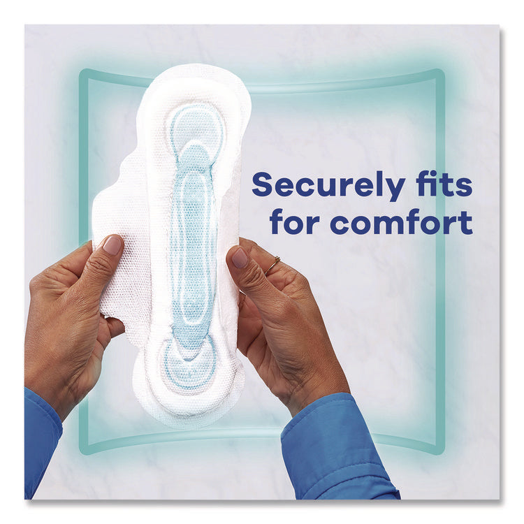 Maxi Long Super Daytime Pad with Wings, Size 2, Super Absorbency, 18/Pack, 8 Packs/Carton