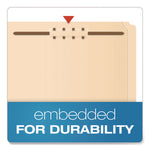 Manila Fastener Folders, 1.5" Expansion, 2 Fasteners, Legal Size, Manila Exterior, 50/Box