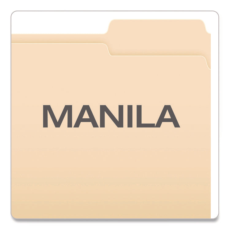 Manila Fastener Folders, 1.5" Expansion, 2 Fasteners, Legal Size, Manila Exterior, 50/Box