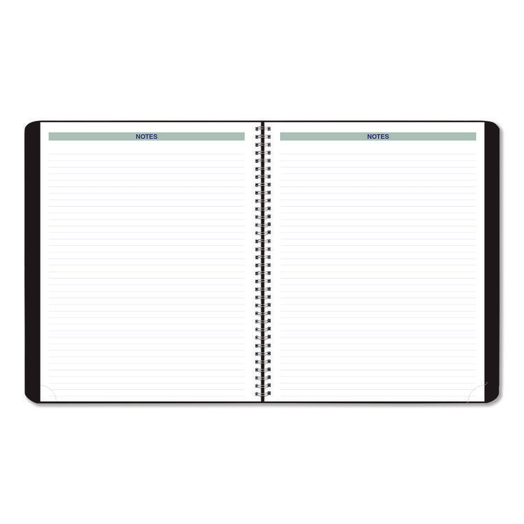 Plan and Link Monthly Planner, 9.25 x 7.25, Black Distressed Faux Leather Cover, 16-Month: Sept 2024 to Dec 2025